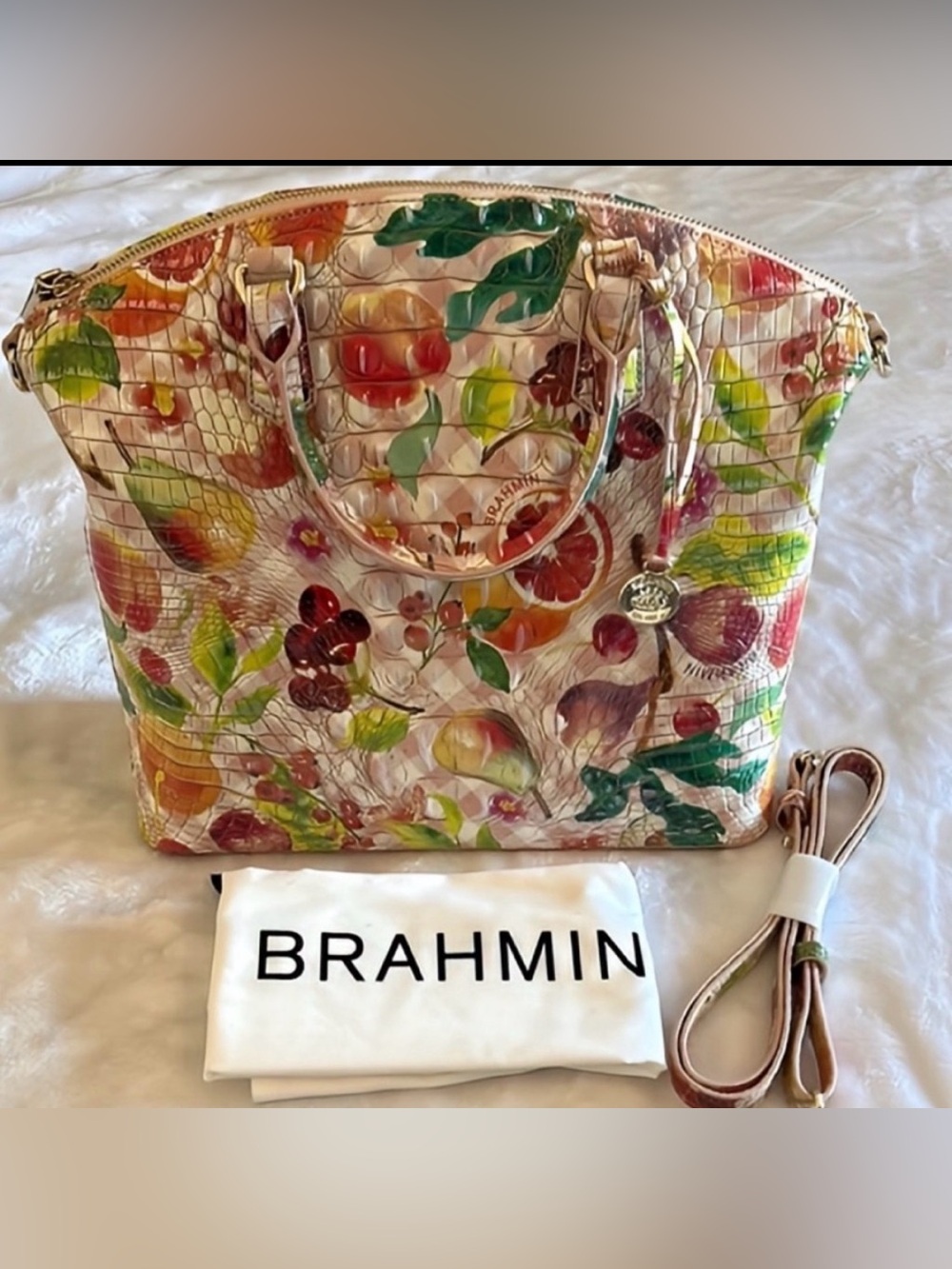 Brahmin Large Duxbury Fruit Salad Multicolor Women's Bag Discontinued